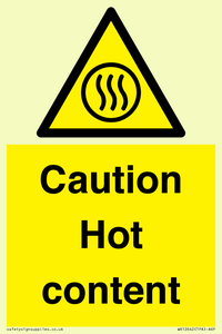 Caution Hot content